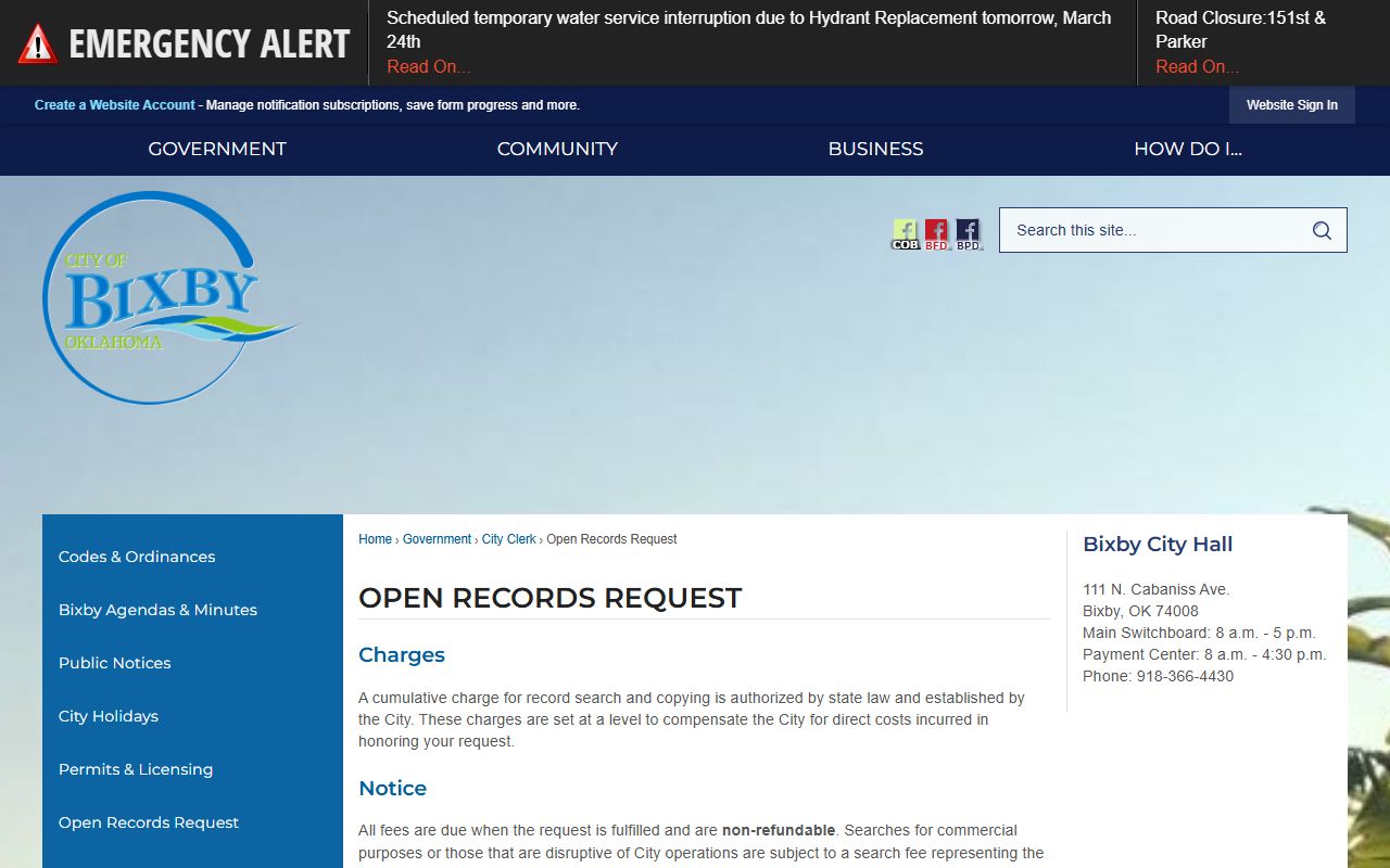 Bixby police records