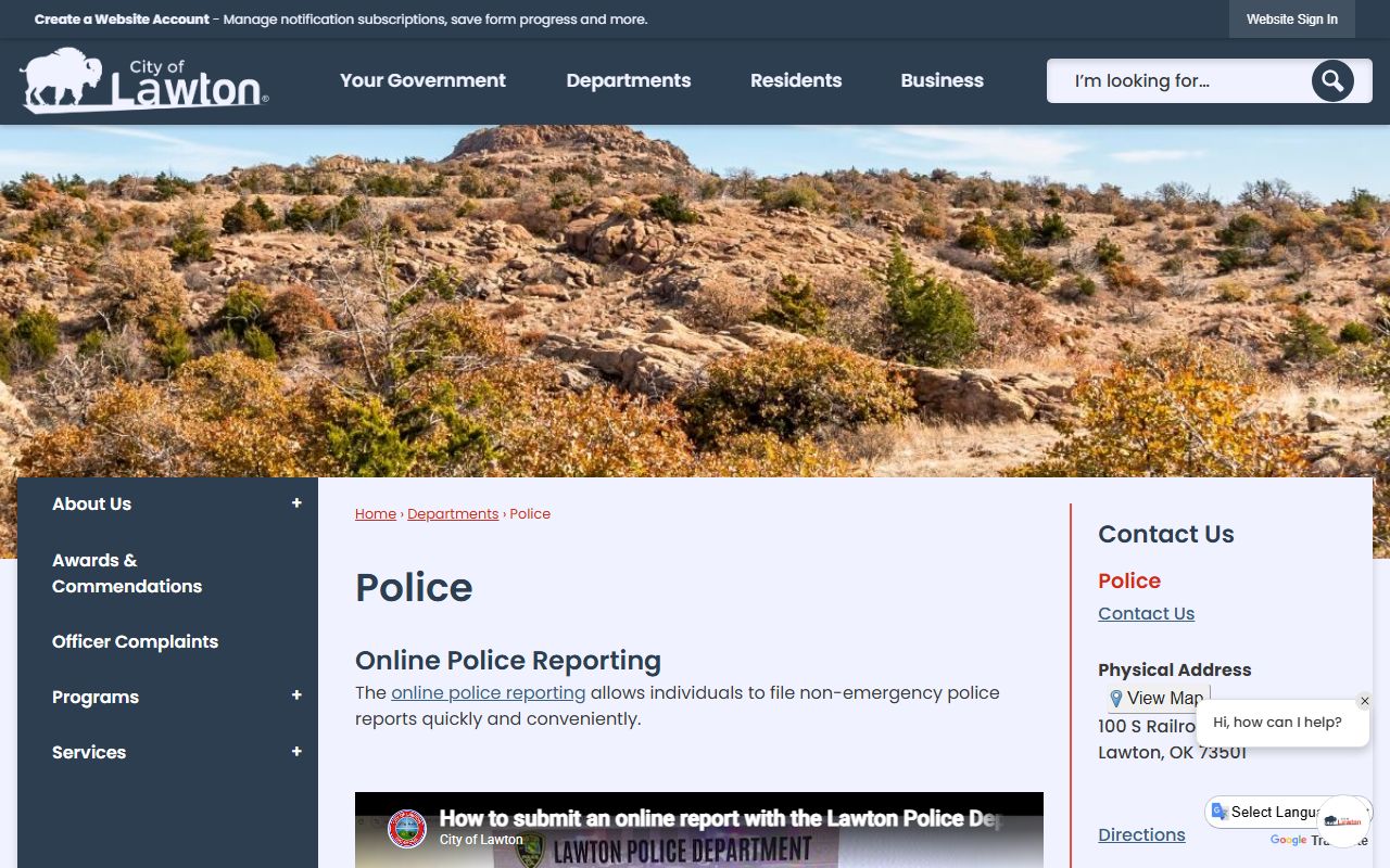 Lawton police records