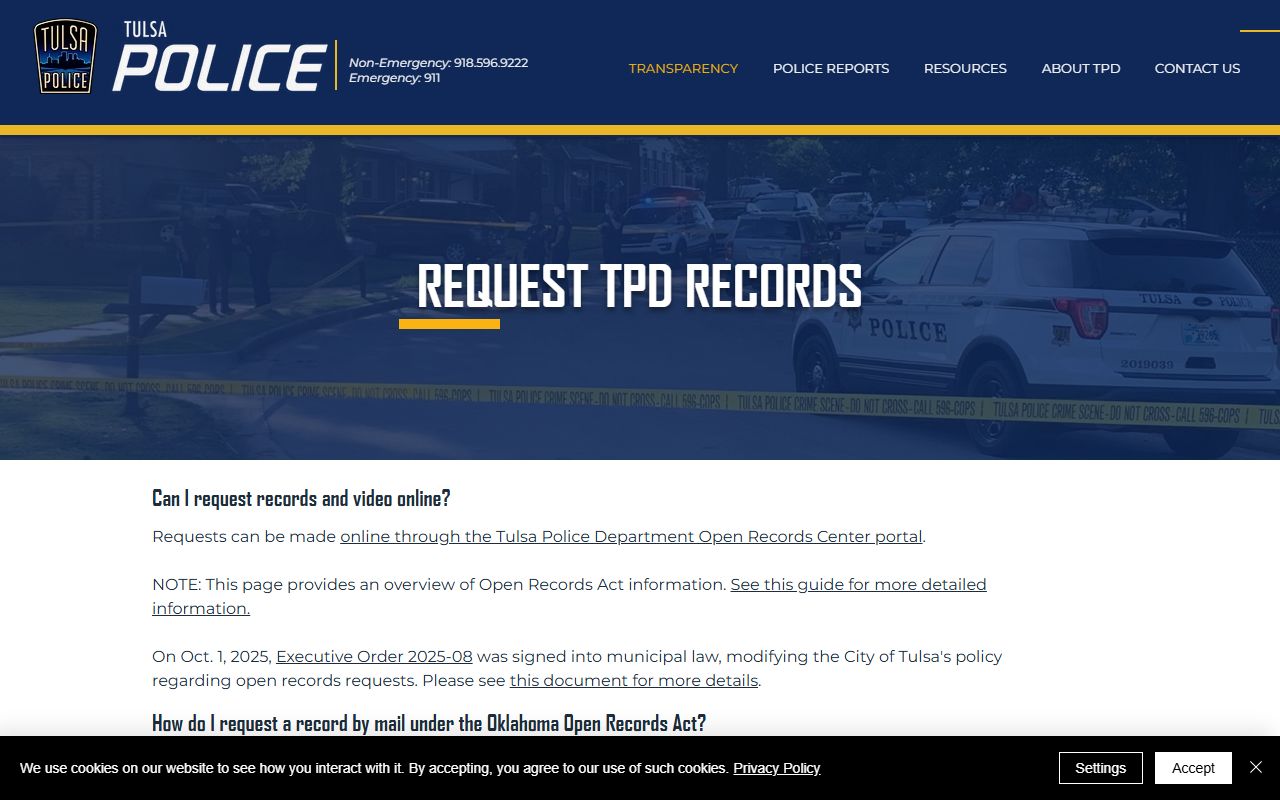 Tulsa police records