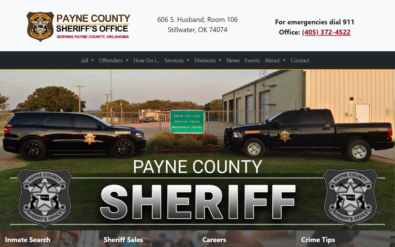 Payne County police records - Sheriff's Office website
