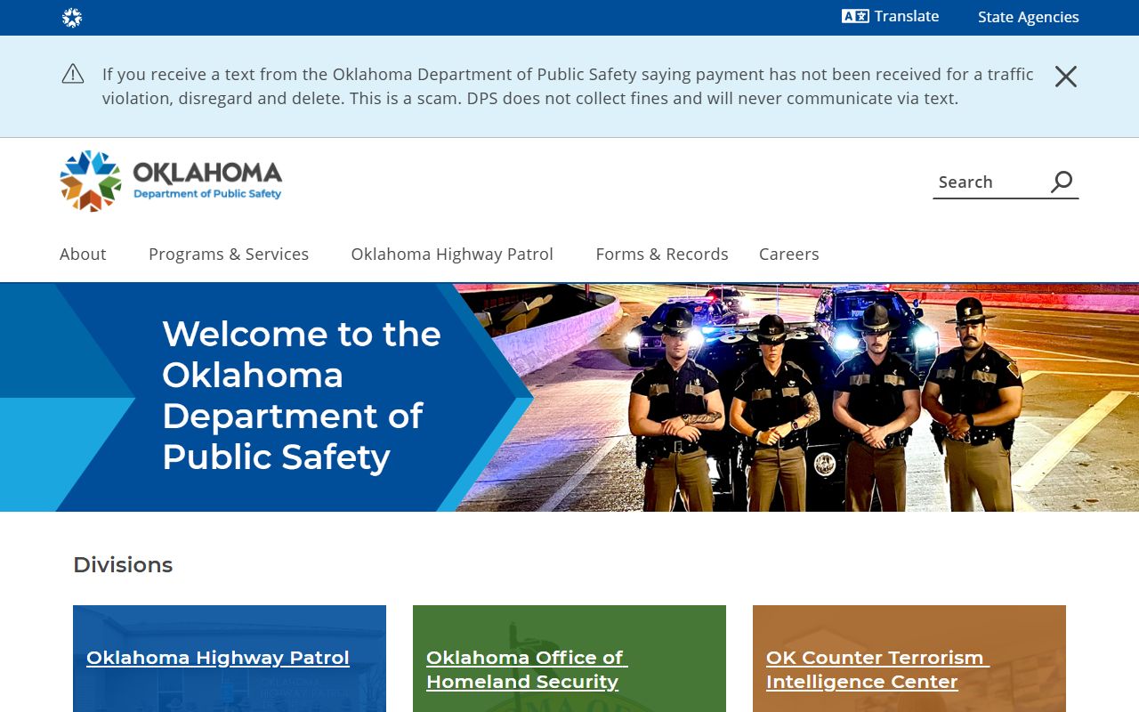 Oklahoma Department of Public Safety police records