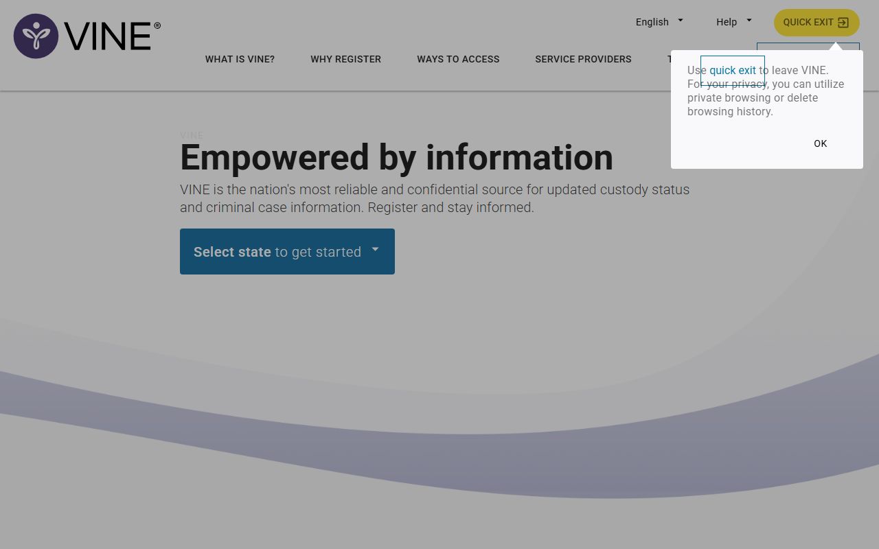 VINE victim notification Oklahoma police records